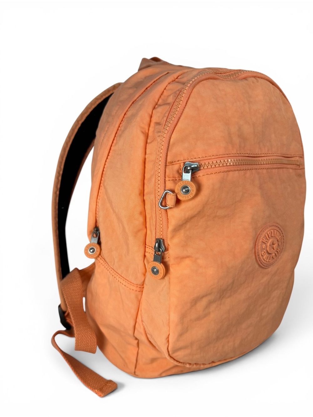 Kipling Challenger II Peach Coral Nylon Backpack Lightweight Travel School